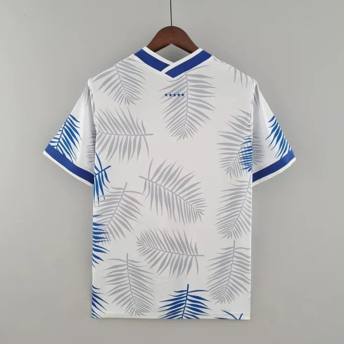 Maillot Brésil saison 2022 édition spéciale blanc et bleu